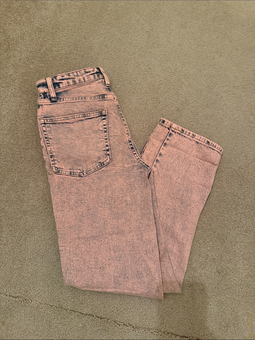 Women’s High-Rise Pink Washed Jeans